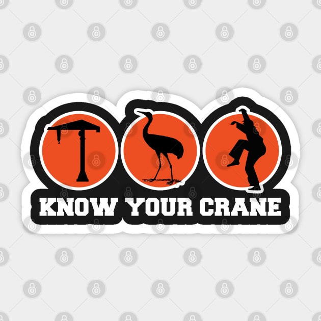 Know Your Crane Sticker by Meta Cortex